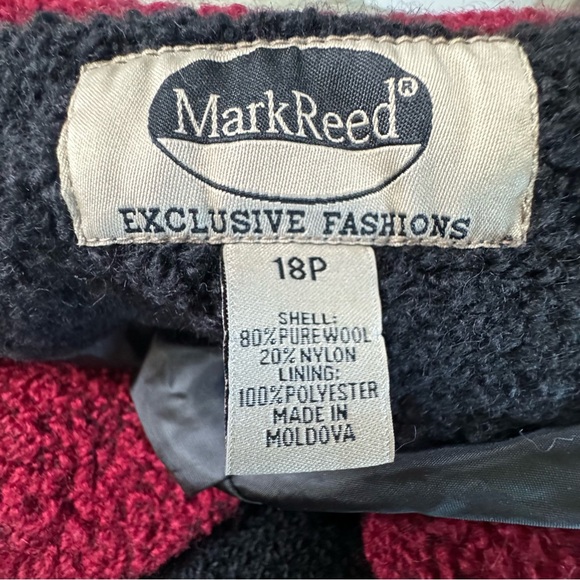 Vintage Mark Reed Women's Size 18P Pure Wool Blend jacket - Picture 6 of 7